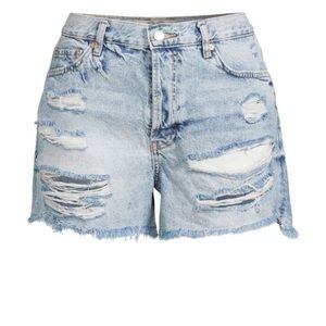 Free People Maggie Distressed Jean Shorts